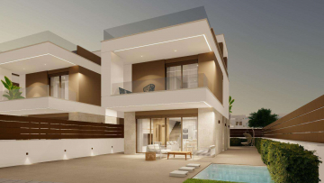 Neubau-Villen mit privatem Pool in Pilar de la Horadada in Strandnähe, 03190 Pilar de la Horadada (Spanien), Villa