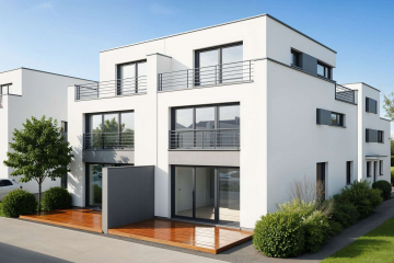 ***Zeitlos modern: Neubau-Doppelhaushälfte im Bauhaus-Stil in Bodenheim***, 55294 Bodenheim, Doppelhaushälfte